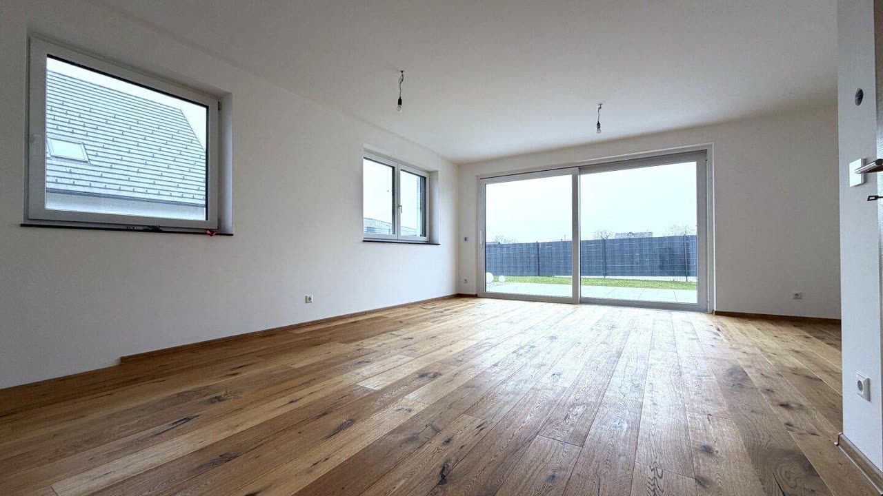Das Original-Foto des leeren Wohnraums